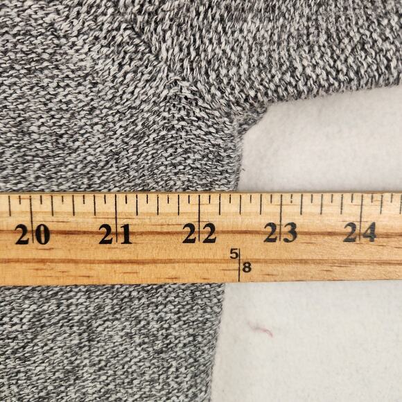 Prana North Loop Hooded Sweater Men’s SZ LG Knitted Gray Organic Cotton Slim - Picture 14 of 16